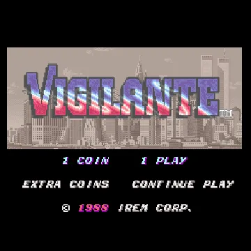 Vigilante (Japan) screen shot title